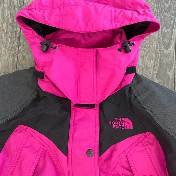 The North Face Vintage Insulated Mountain Parka Jacket Pink Black Size Large - Picture 4 of 12
